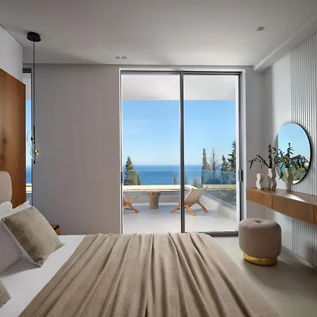 Villa Doci Kelios - 5 Bedrooms With Private Heated Pool And Sea View, By Zantewize Volímesz