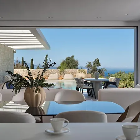 Doci Kelios - 5 Bedrooms With Private Heated Pool And Sea View, By Zantewize Villa Volímai